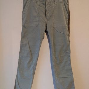 Nili Lotan Olive Cargo Pants Straight Leg